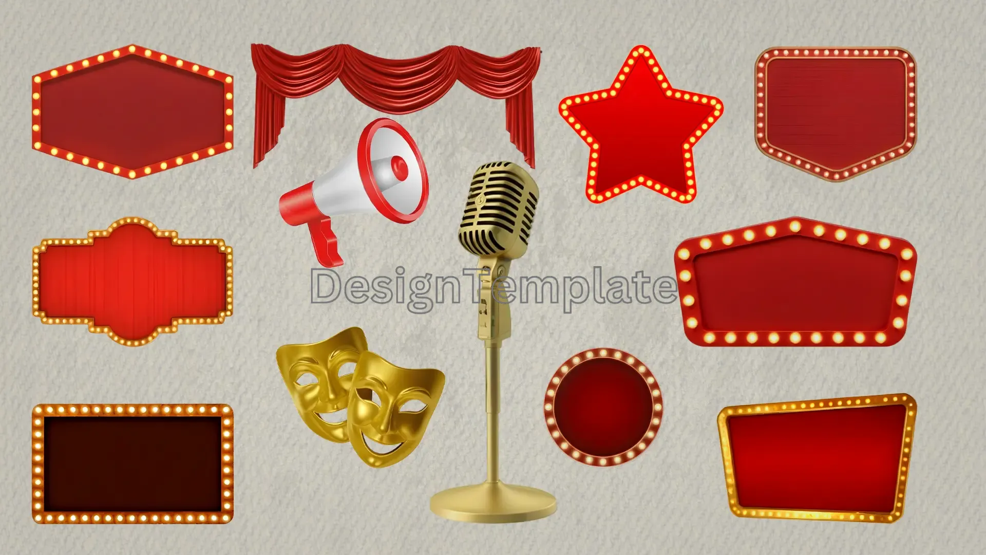 Stage and Screen Decor 3D Elements Pack image